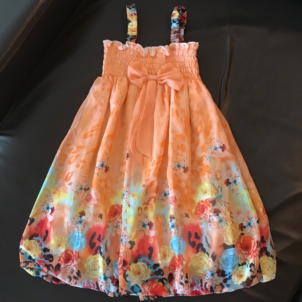 Girls’ floral bubble sundress